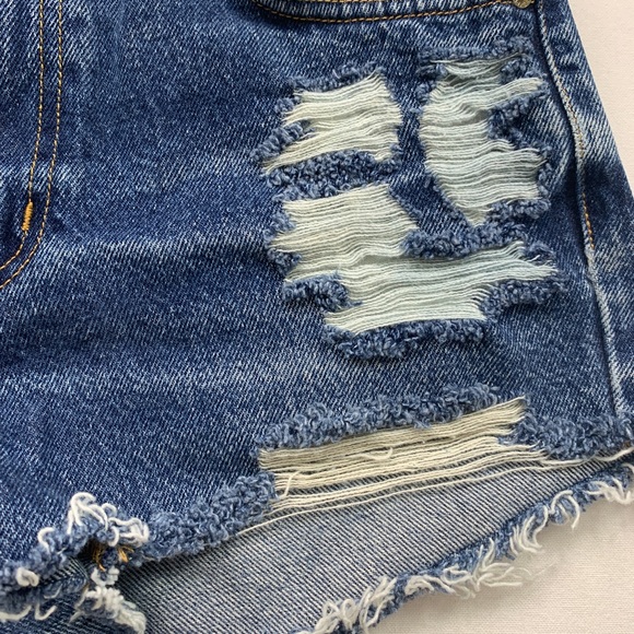 EXPRESS Waist 29-30 Medium Hand-Distressed 52RE - Picture 3 of 10